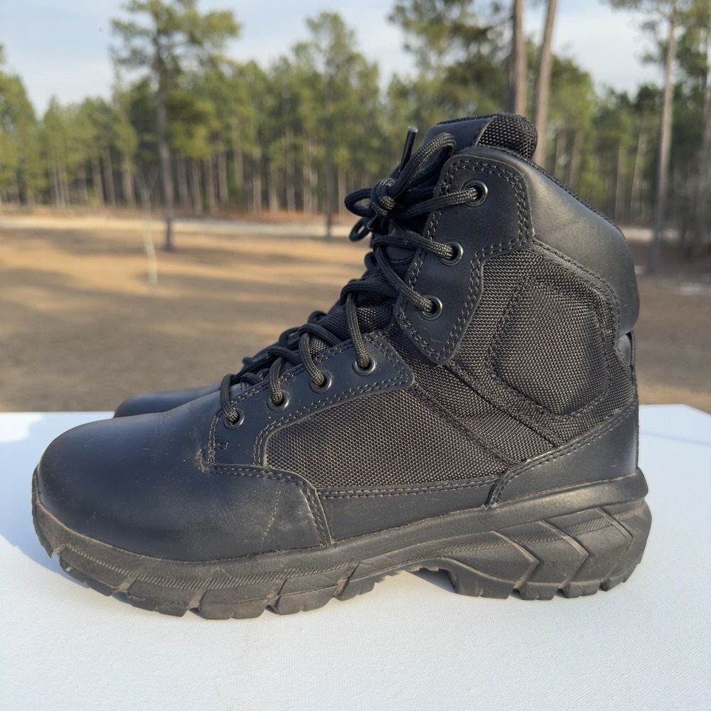 Interceptor Litefast Tactical Combat Boots Women's 10 Black Mid Zippered 6"